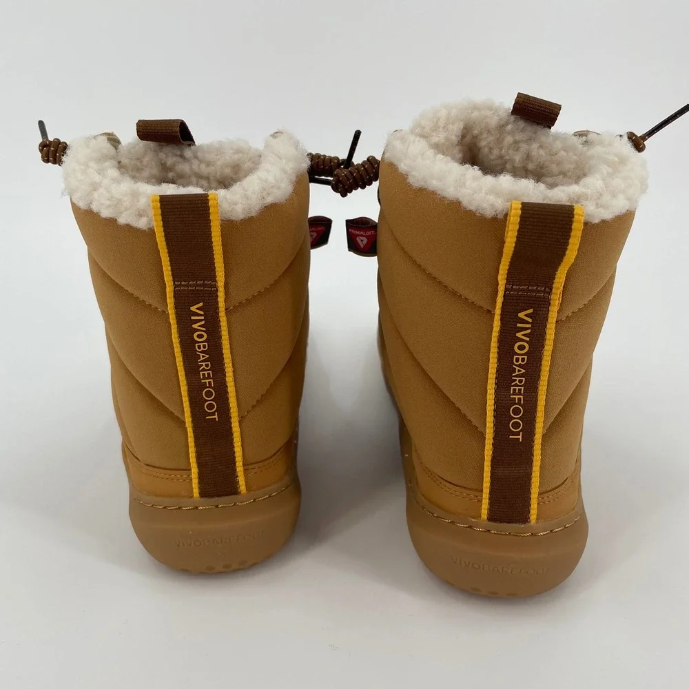 Vivobarefoot Gobi Hiber Winter Boot PrimaLoft Insulated Tan 38 NIB